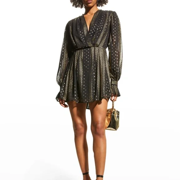 Sabina Musayev Amara Foil-Dot Cocktail Dress - Picture 6 of 6